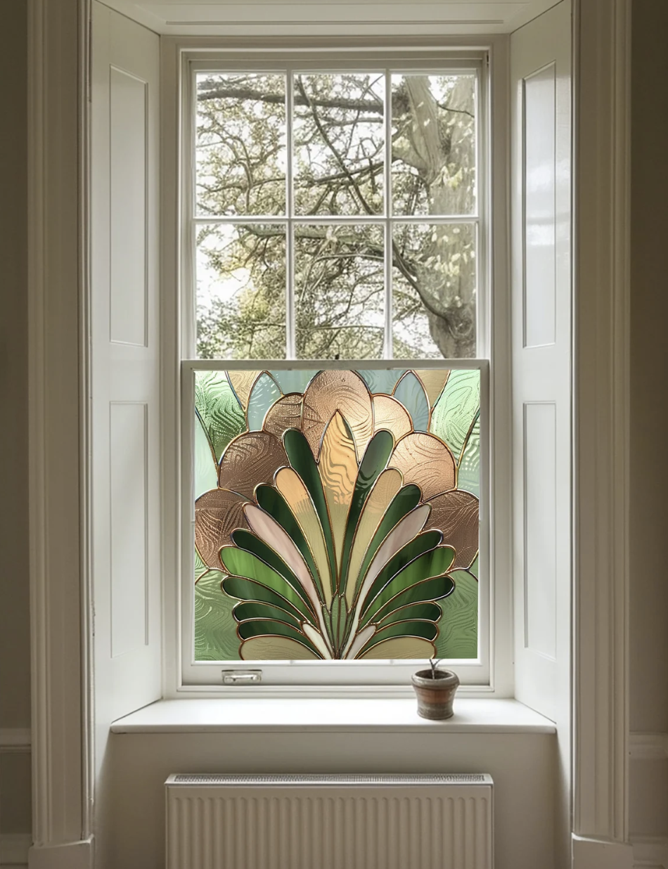 Art Deco Window Film, Privacy Window Film, Window Film,